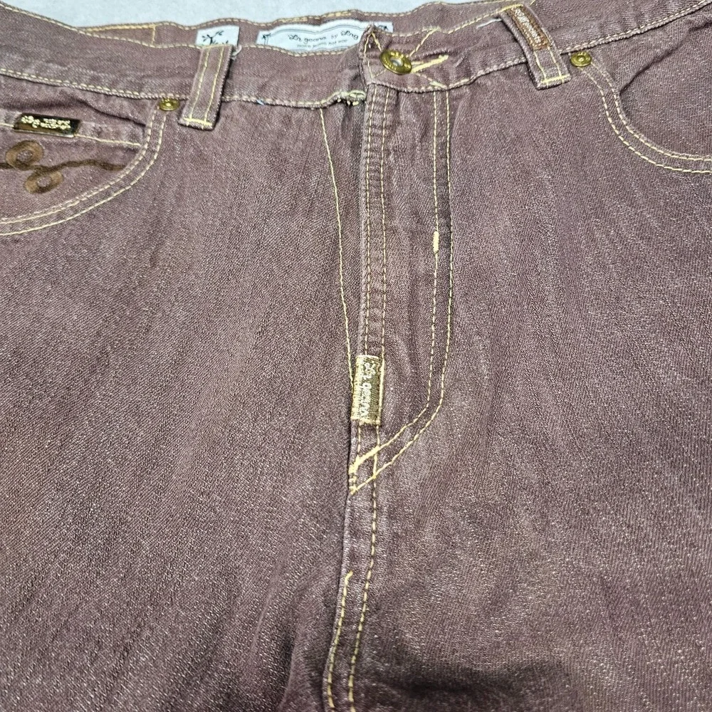 LRG‎ Lifted Research Group Mens Jeans 34x32 Blue Denim Grass Roots Straight Fit